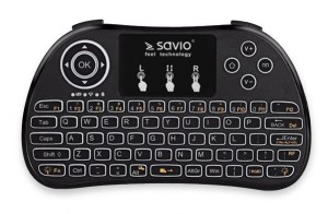 Savio KW-02 - podświetlana mini klawiatura bezprzewodowa