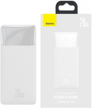 PowerBank Baseus Bipow PPDML-M02 20000mAh white