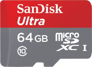 KARTA SANDISK ULTRA microSDXC 64 GB 120MB/s A1 Cl.10 UHS-I + ADAPTER