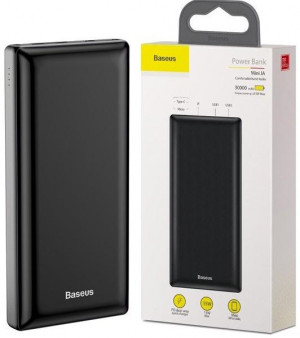 Baseus Mini JA | Power Bank 30000mAh 3x USB Type-C 3A czarny