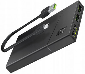 Power Bank Green Cell GC PowerPlay10S 10000mAh z szybkim ładowaniem 2x USB Ultra Charge oraz 2x USB-C Power Delivery 18W GREEN CELL PBGC02S