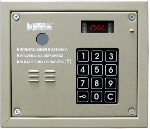 Laskomex CP-2503R beżowy Panel audio z czytnikiem kluczy RFID