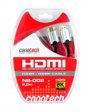 KABEL HDMI Conotech NS-002 2.1 ULTRA HIGH SPEED 8K+ Ethernet - 2 metry