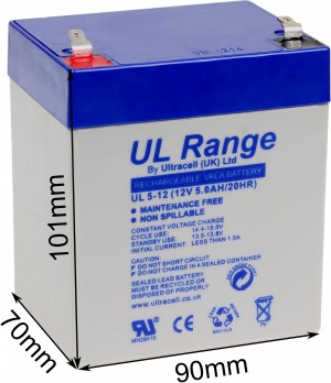 Akumulator AGM ULTRACELL UL 12V 5AH "żelowy"