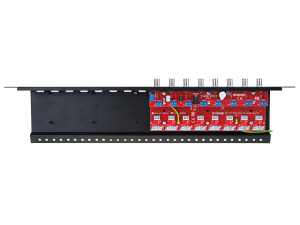 8-kanałowy separator AHD, HD-CVI, HD-TVI z zabezpieczeniem przeciwprzepięciowym i dystrybucją zasilania EWIMAR LHSO-8R-EXT-FPS
