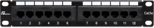 Patch Panel Getfort 10 cali 12 portów PGF-5EUTP12-B4